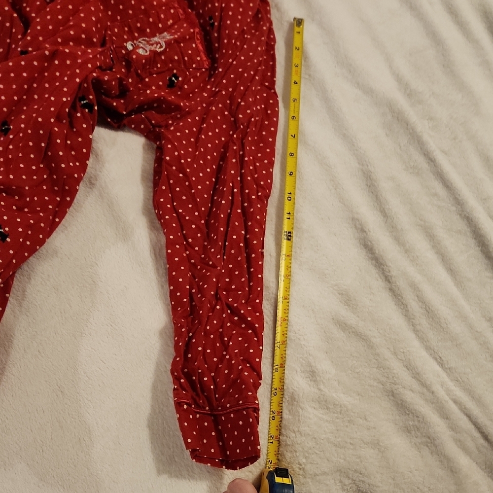 Laura Scott Red Polka Dot and Scotties Short Nightgown - Picture 7 of 9